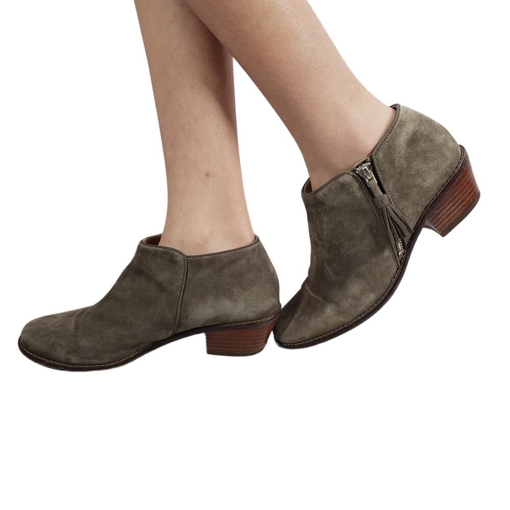 Vionic Serena Women's Brown Suede Tassel Ankle Booties Size 7